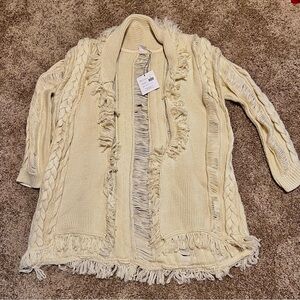 Some days Lovin Cream Knit Women's Jacket. M/L